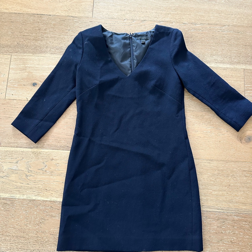 J. Crew navy shift dress